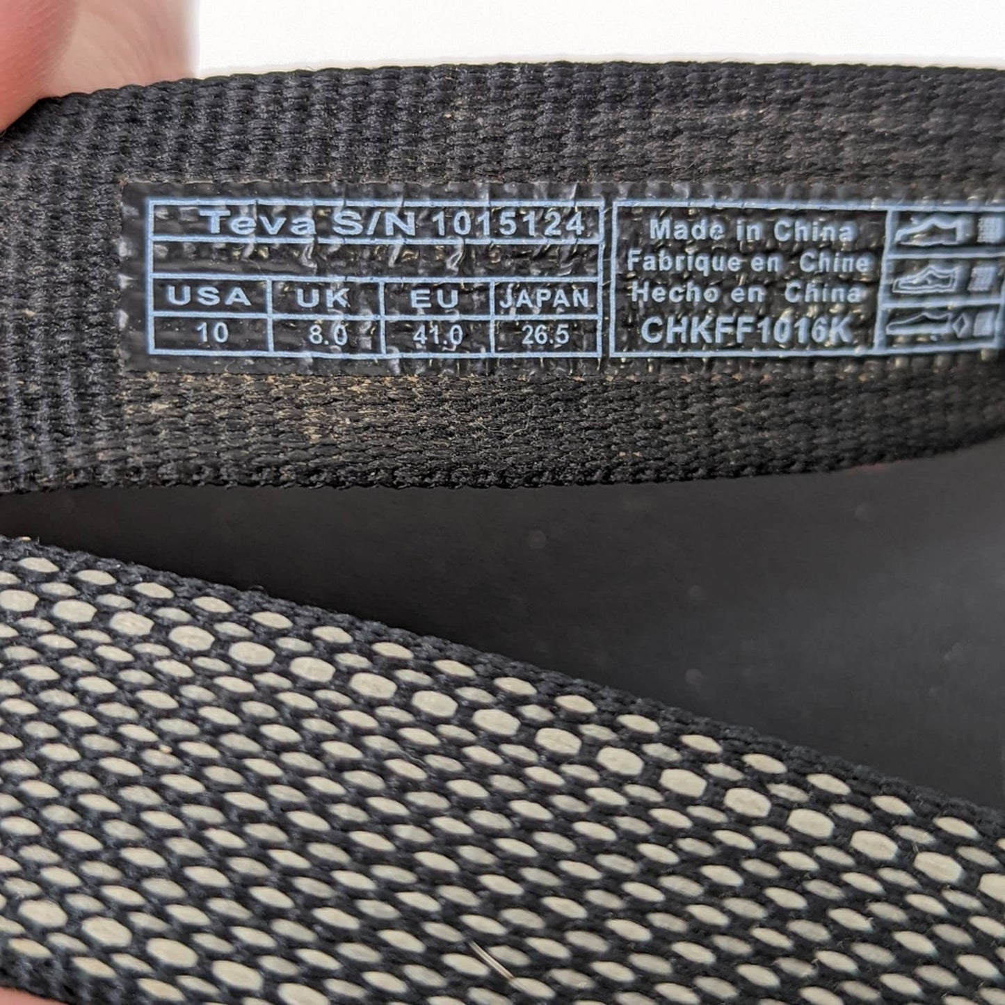 Teva Azure Flip Flop Sandals in Avalon Black - 10