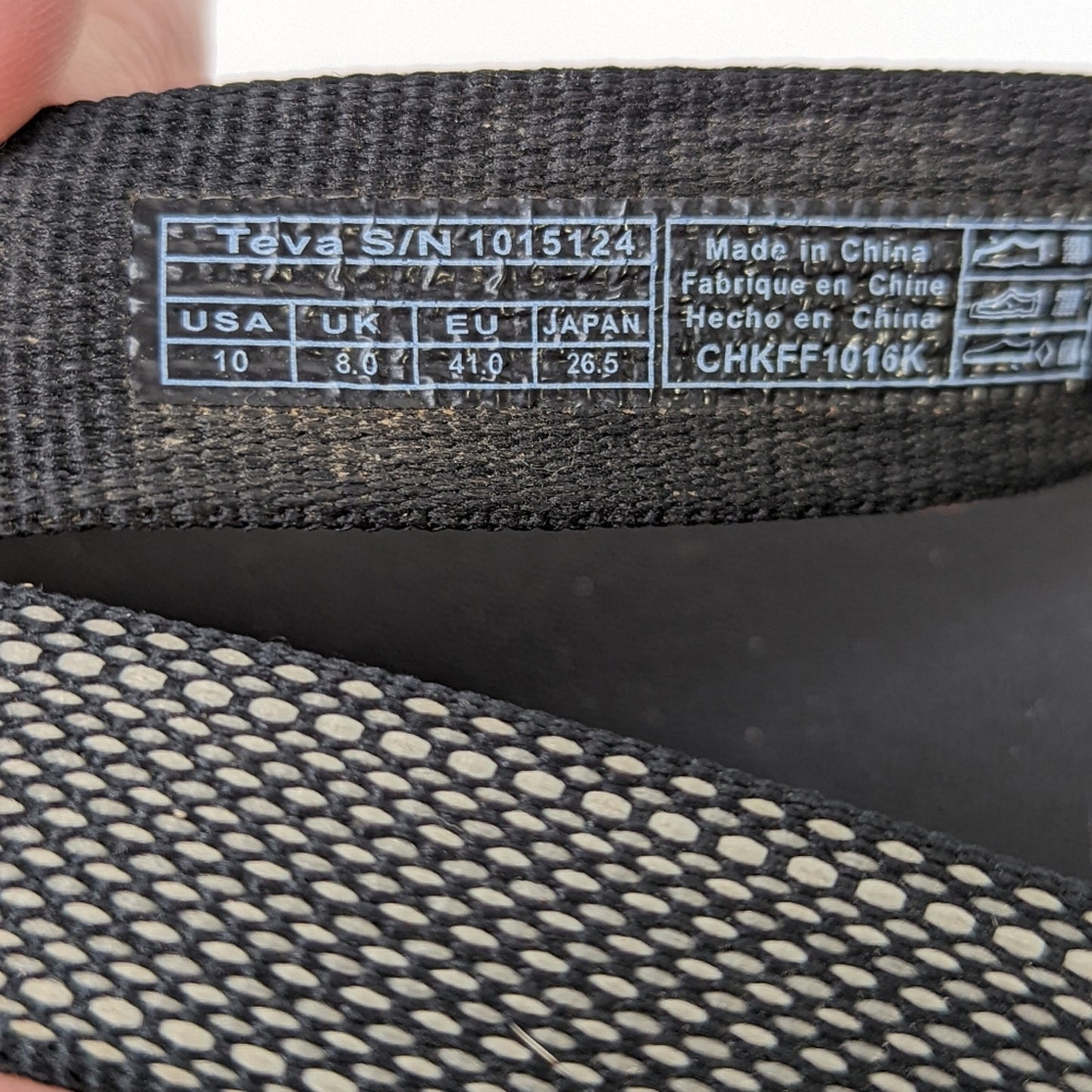 Teva Azure Flip Flop Sandals in Avalon Black - 10