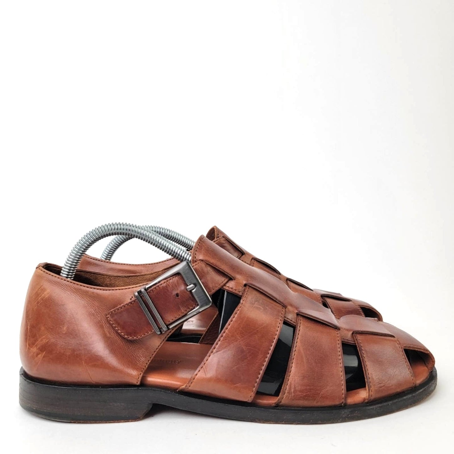 Johnston & Murphy Domani Leather Huarache Fisherman Sandals - 8.5