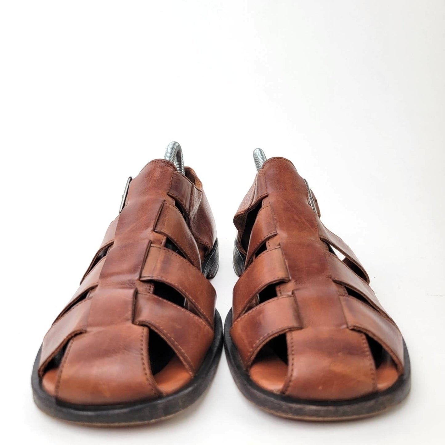 Johnston & Murphy Domani Leather Huarache Fisherman Sandals - 8.5