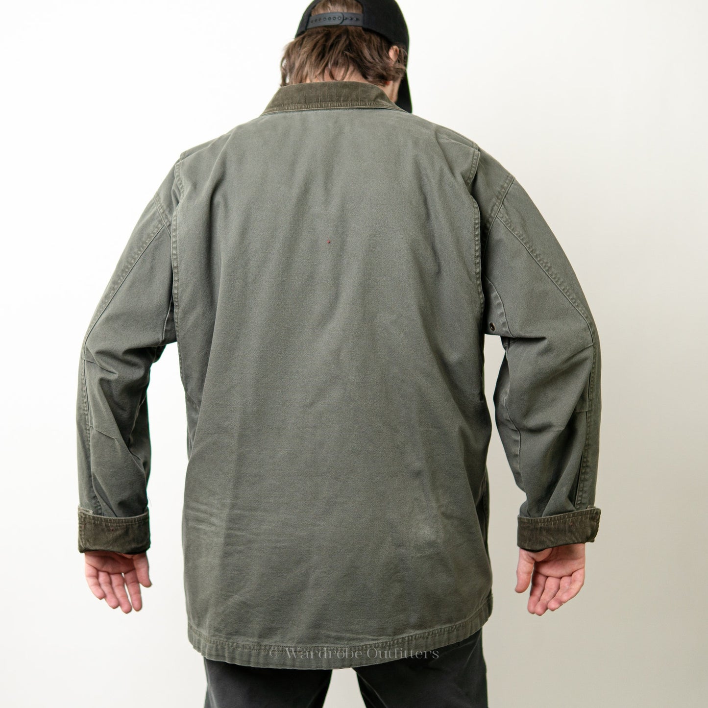 Vintage 90s L.L. Bean Canvas Forest Green Barn Jacket - XL
