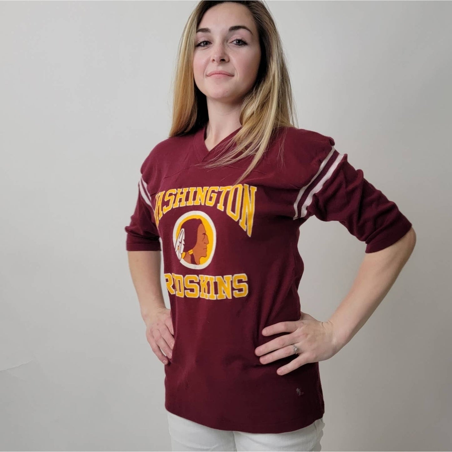 Classic Original Vintage 90s Washington Football Jersey Tee - NFL - Large