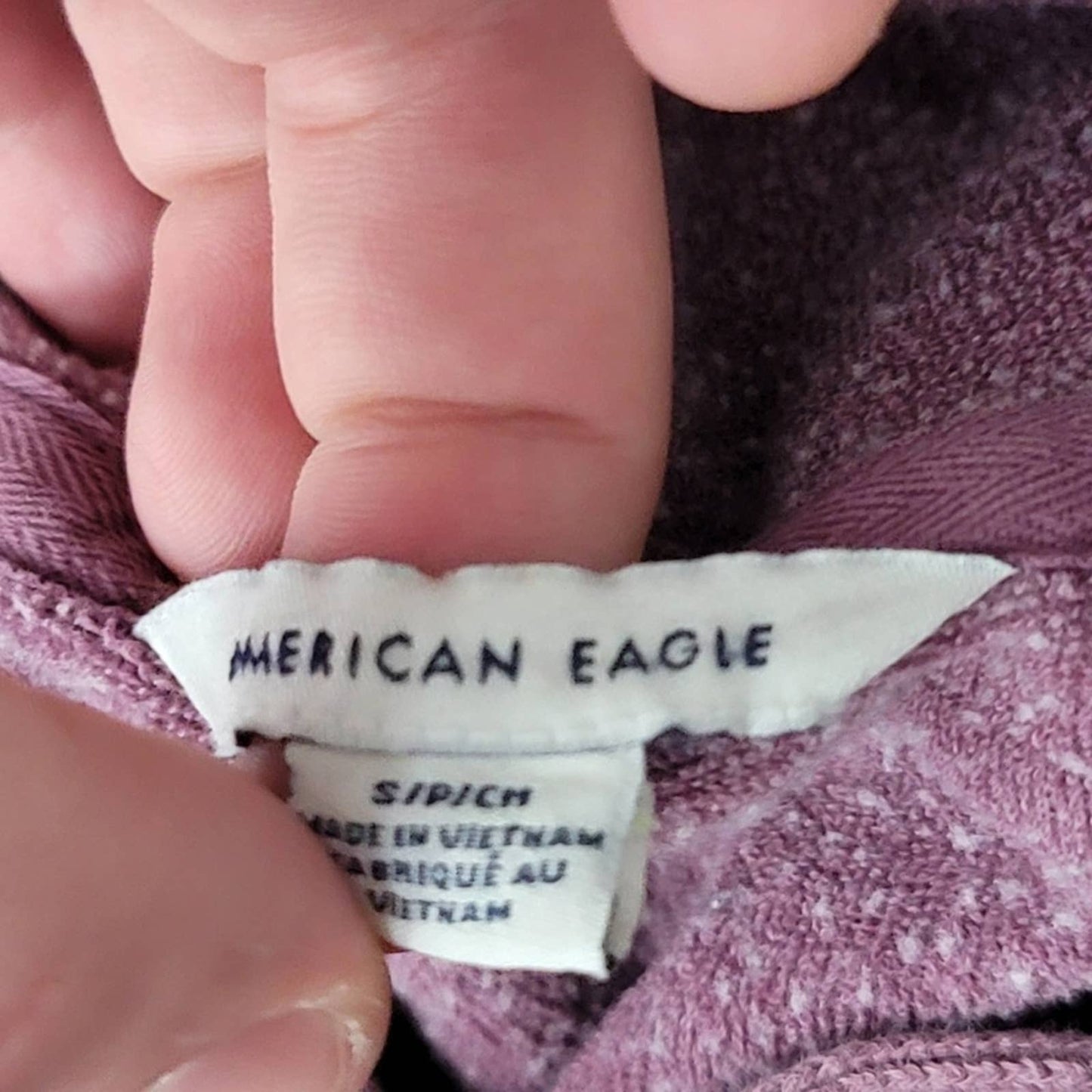 American Eagle Plum Hoodie - S
