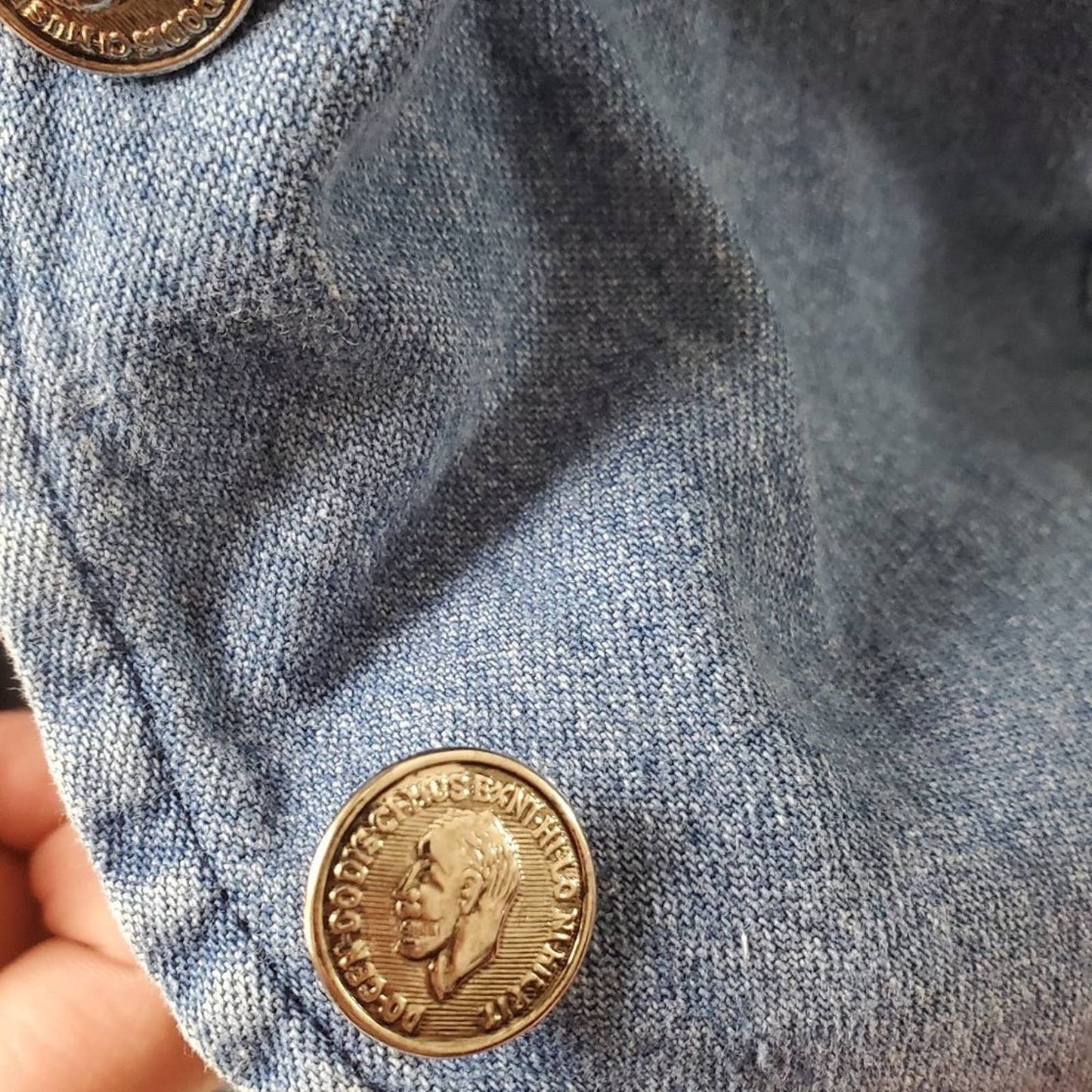 Vintage 90s Floral Western Cropped Denim Shacket Shirt