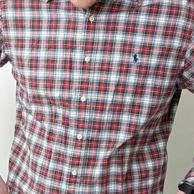 Ralph Lauren Plaid Button Down Shirt - L