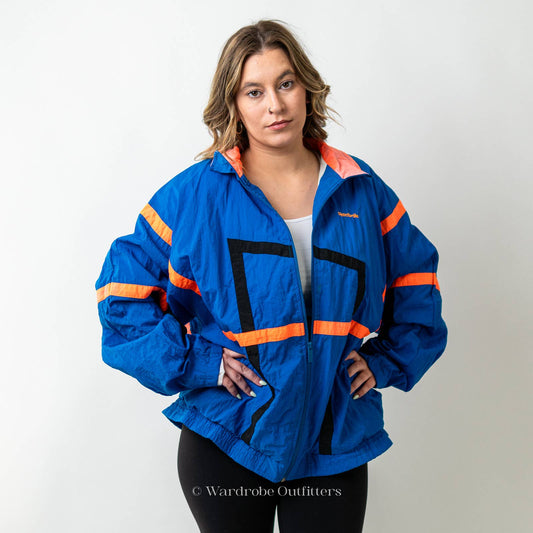 Vintage 80s Pastel Reebok Track Jacket Windbreaker