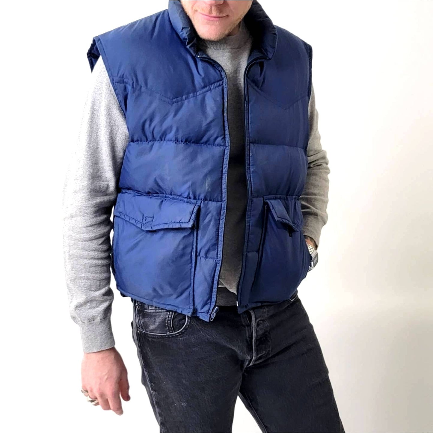 Vintage 70's Ski Daddle of N Hollywood Puffer Down Ski Vest