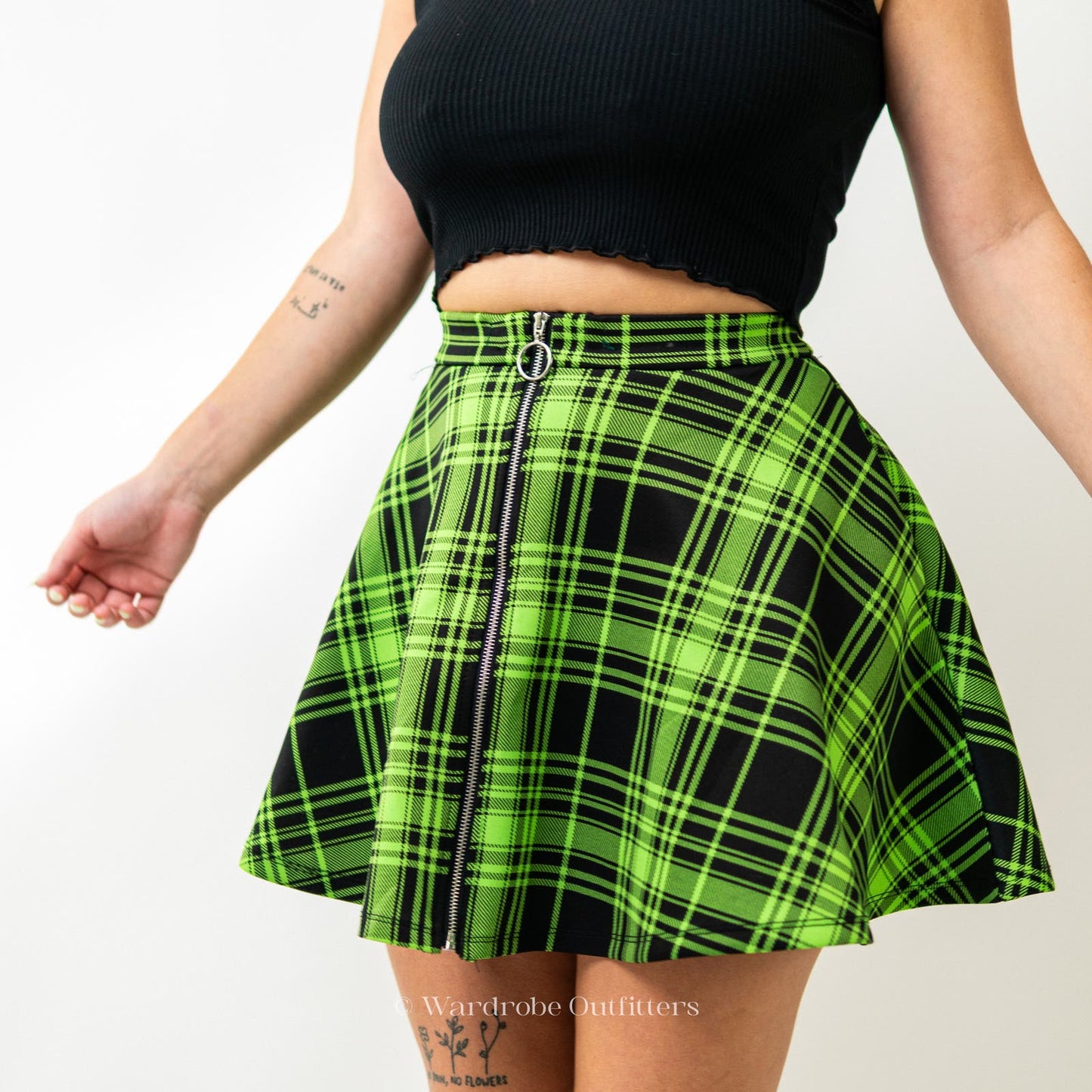 Hot Topic Plaid Grunge Punk Mini Skirt