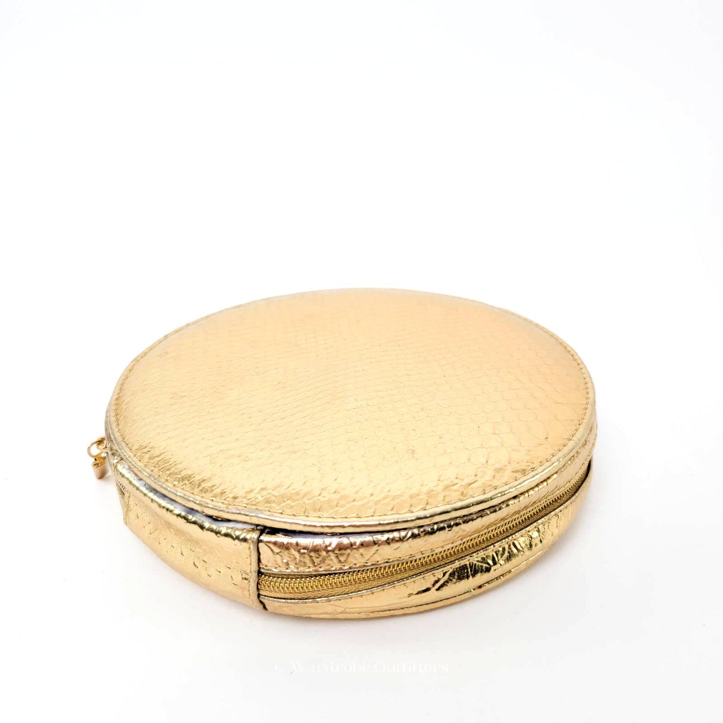 Sonia Kashuk Round Gold Makeup Bag