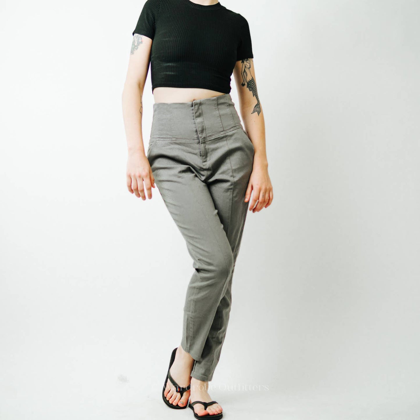 ASOS High Rise Elastic Waist Pants