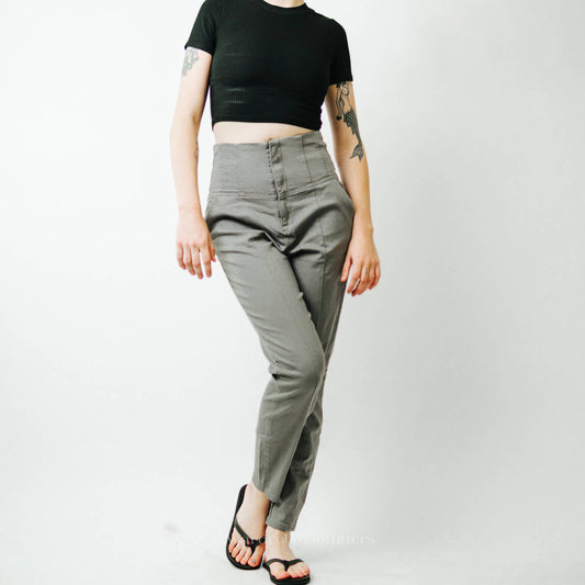 ASOS High Rise Elastic Waist Pants