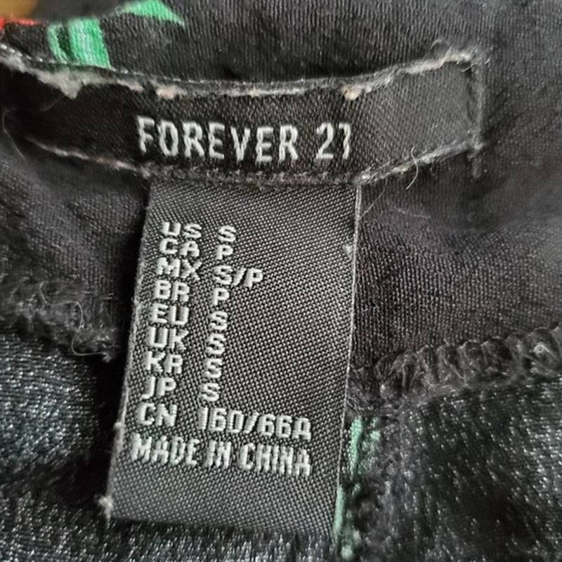 F21 Floral Wide Leg Pants - S