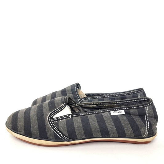 Vans Canvas Striped Slip On Ballet Shoes - 7