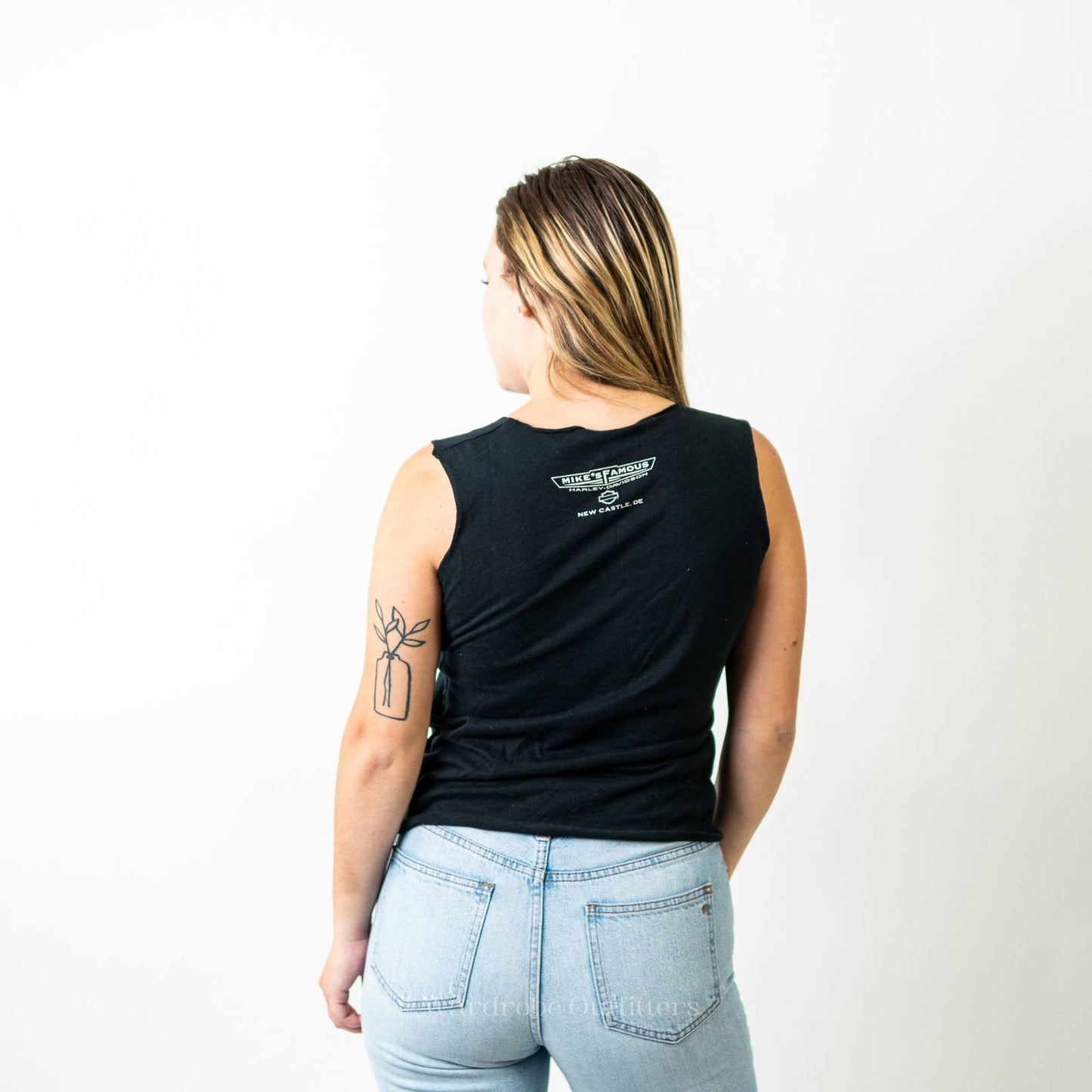 Vintage Y2K 2000s Harley Davidson Biker Motorcycle Cutoff Tee