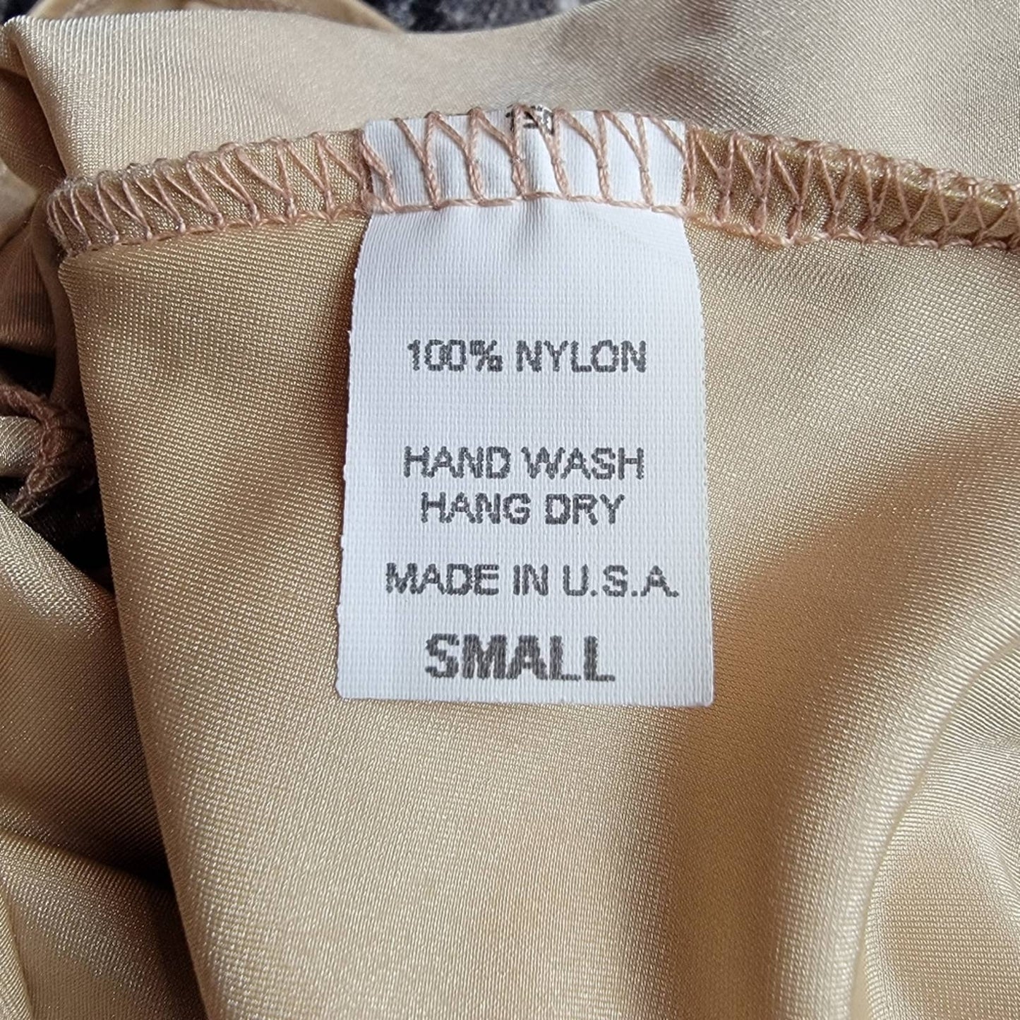 Vintage 90's Leotard Onesie in Cream Tan - S