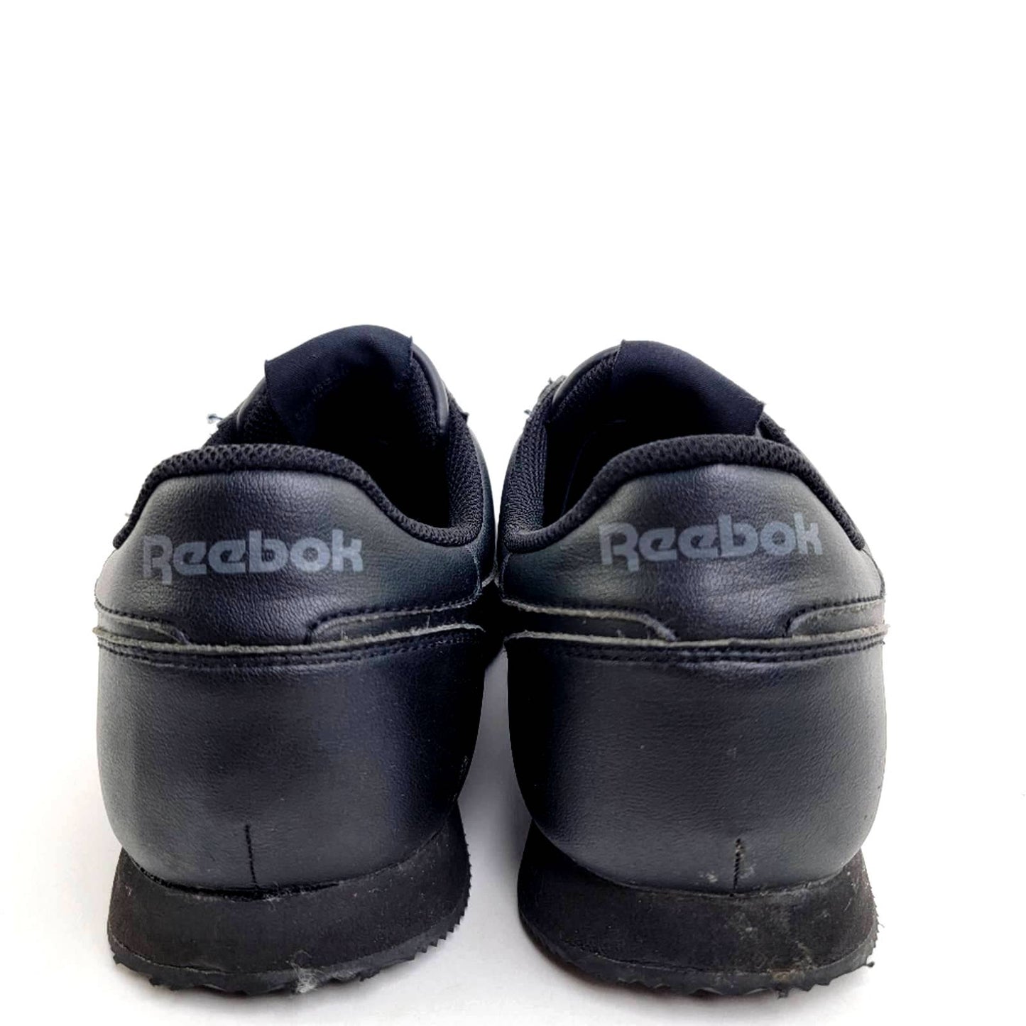 Reebok Black Classic Leather Sneaker Tennis Shoes - 8