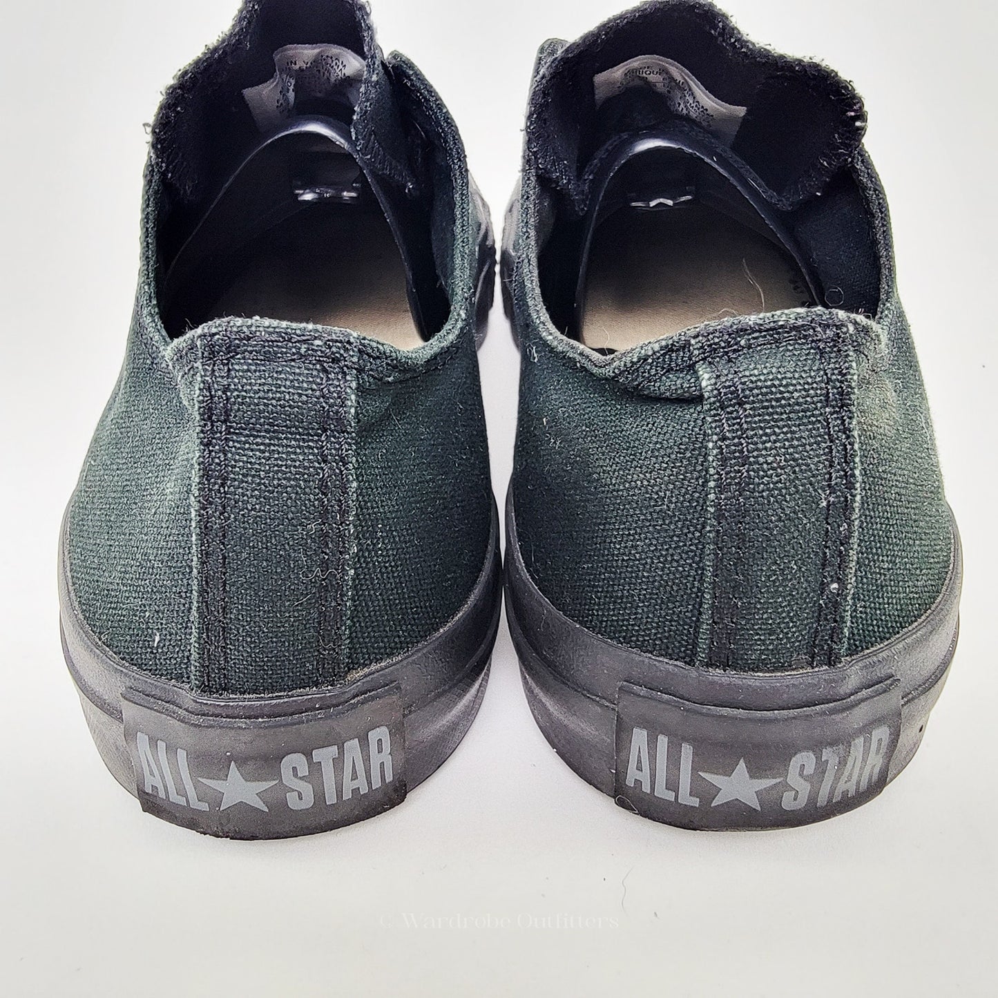 Converse Chuck Taylor All Star Lowtop All Black Monochrome - 8/10