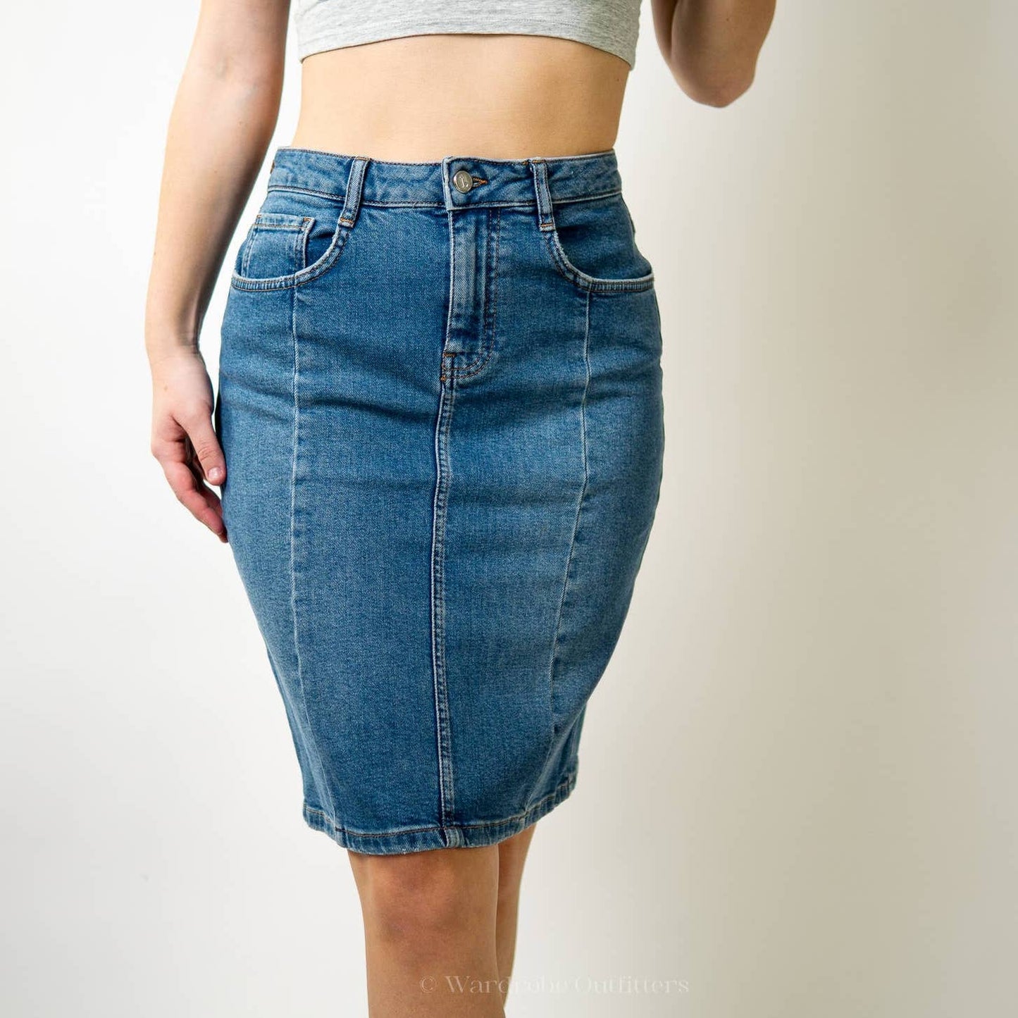 Anthropology & Pilco Denim Jean Pencil Skirt