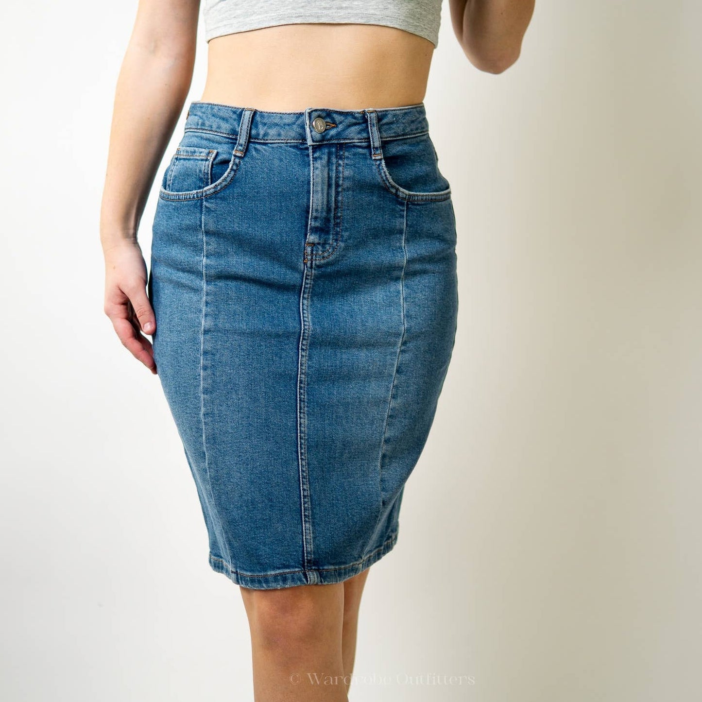Anthropology & Pilco Denim Jean Pencil Skirt