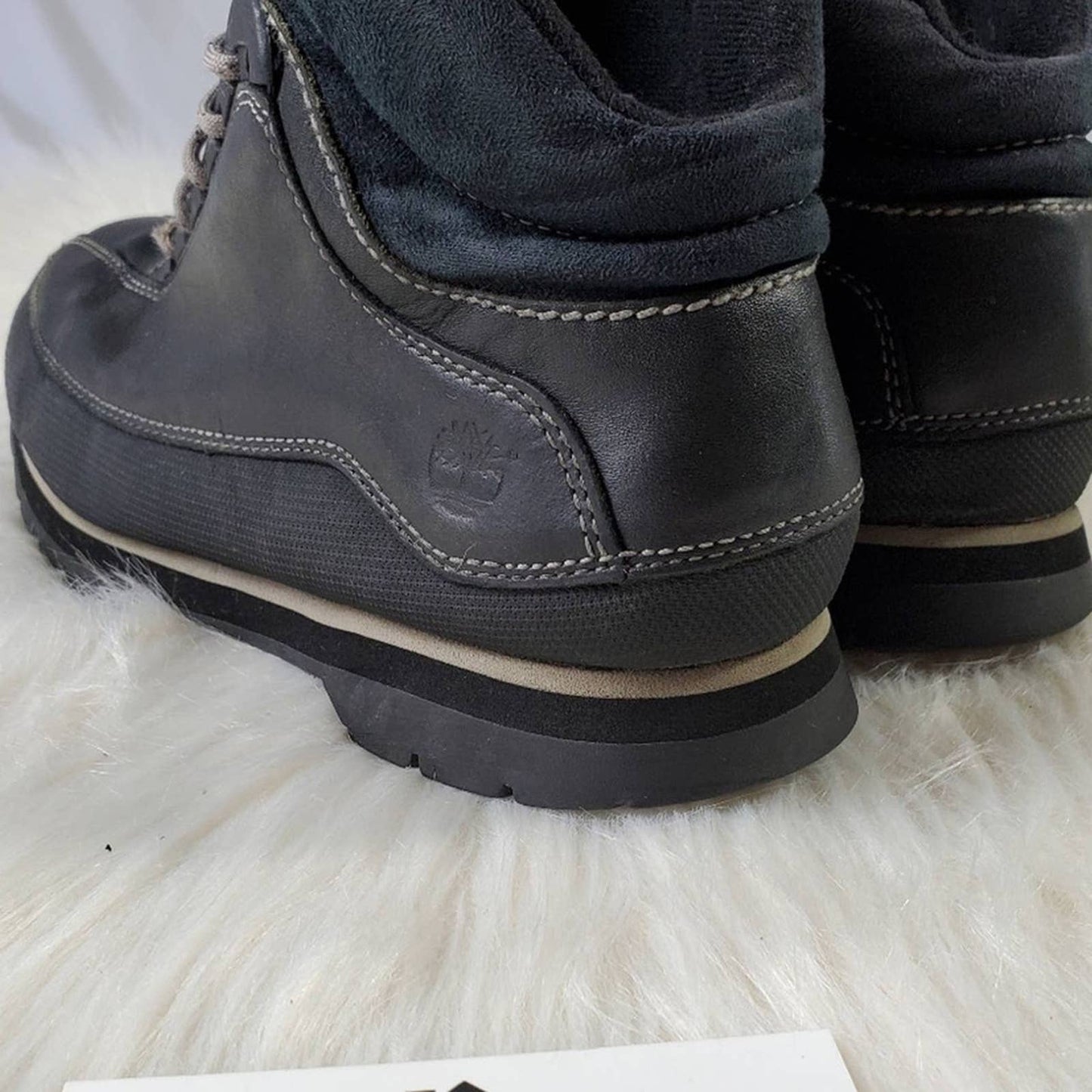 Timberland Chukka Ankle Boots Black Leather - 6M