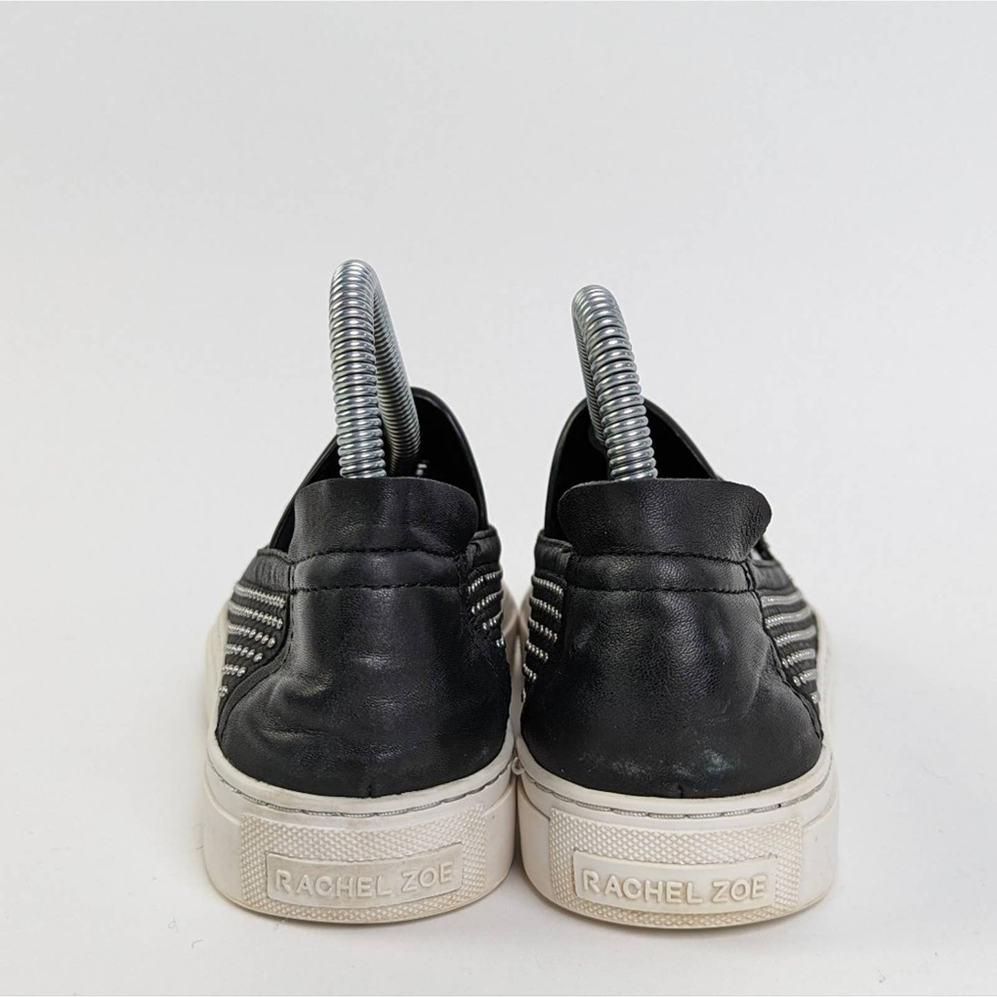 Rachel Zoe Womens Burke Studded Slip On Sneakers - 7