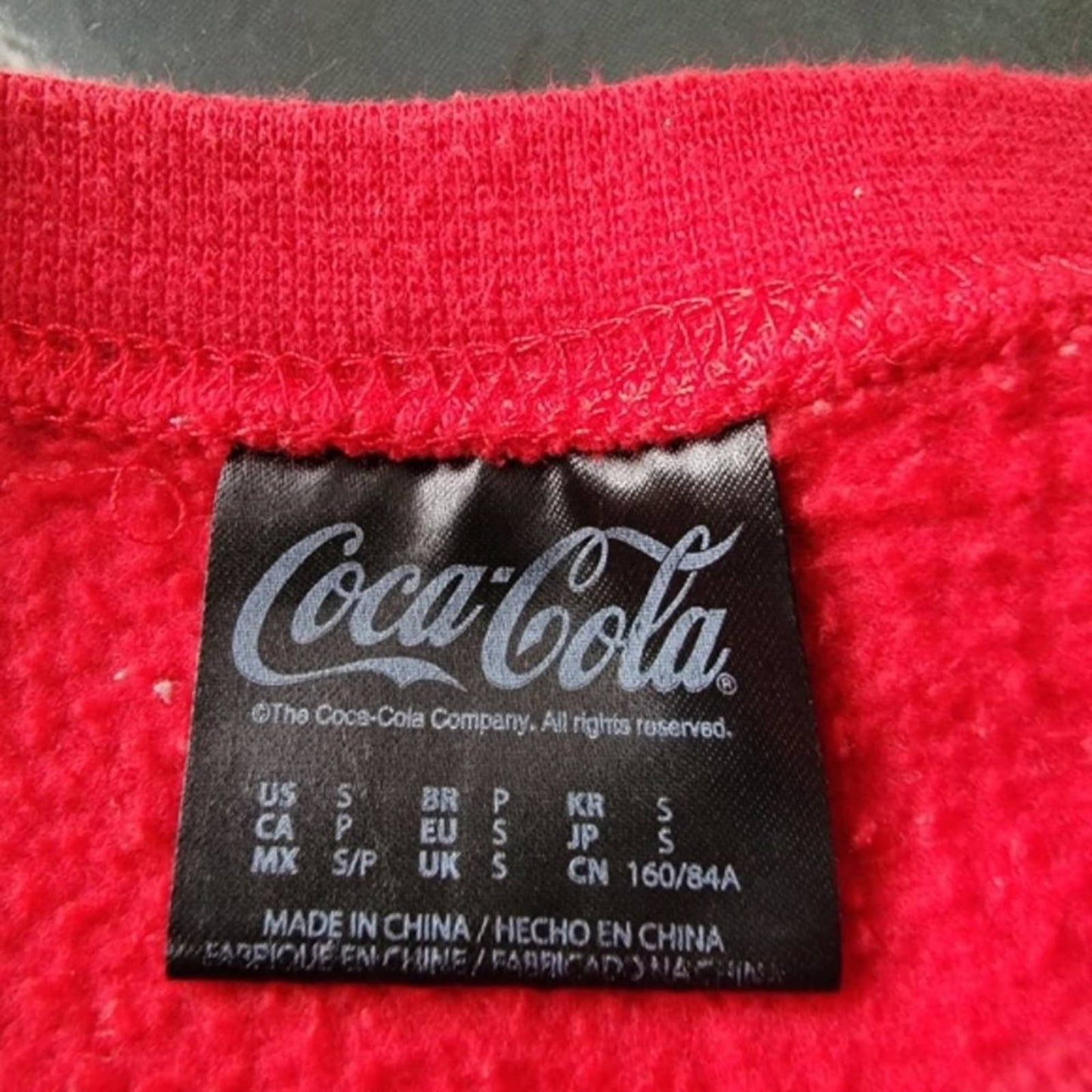 Coca Cola Cropped Red Hoodie NWOT - S