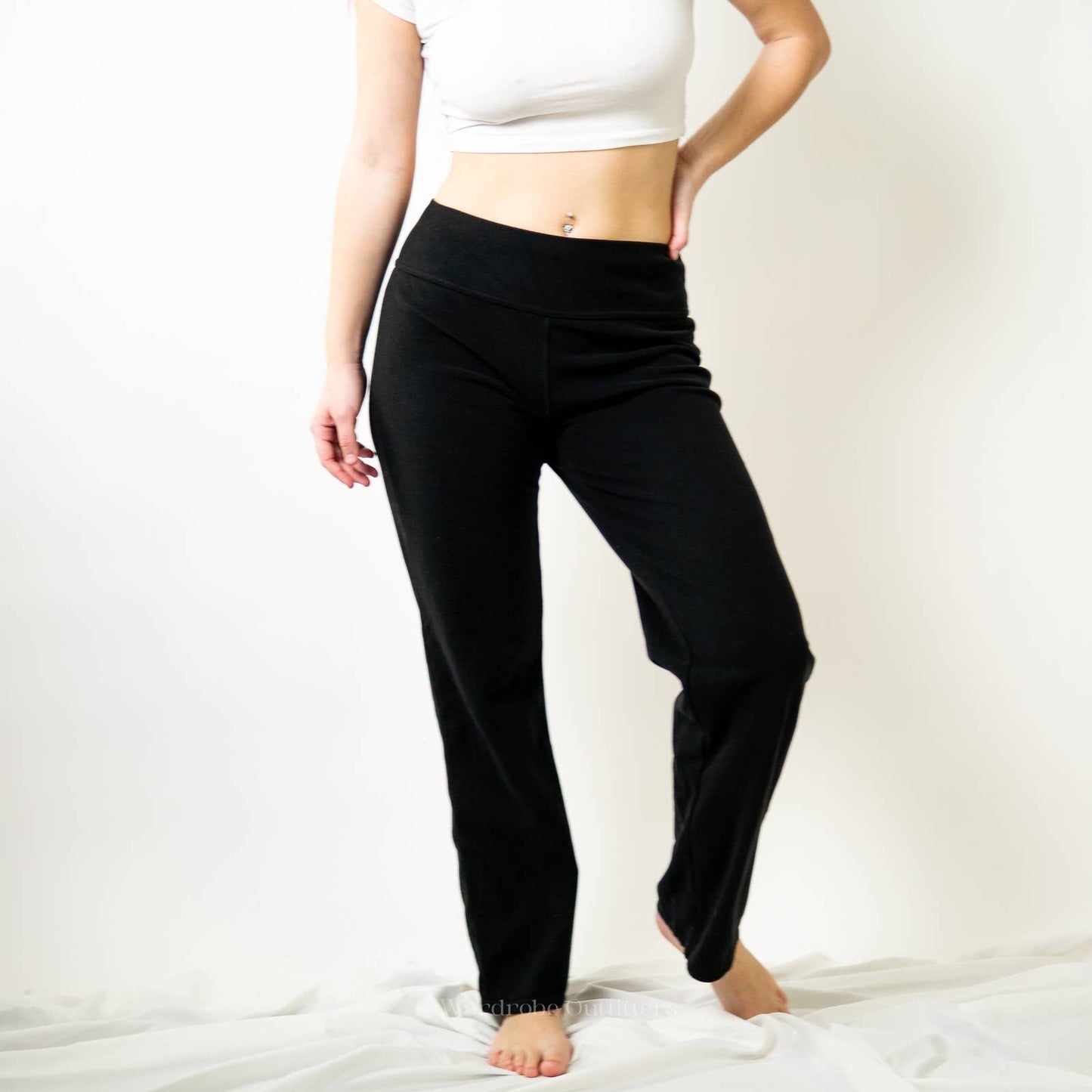 Vintage Y2K Low Rise Black Sweatpant Joggers by 32 Degrees Heat