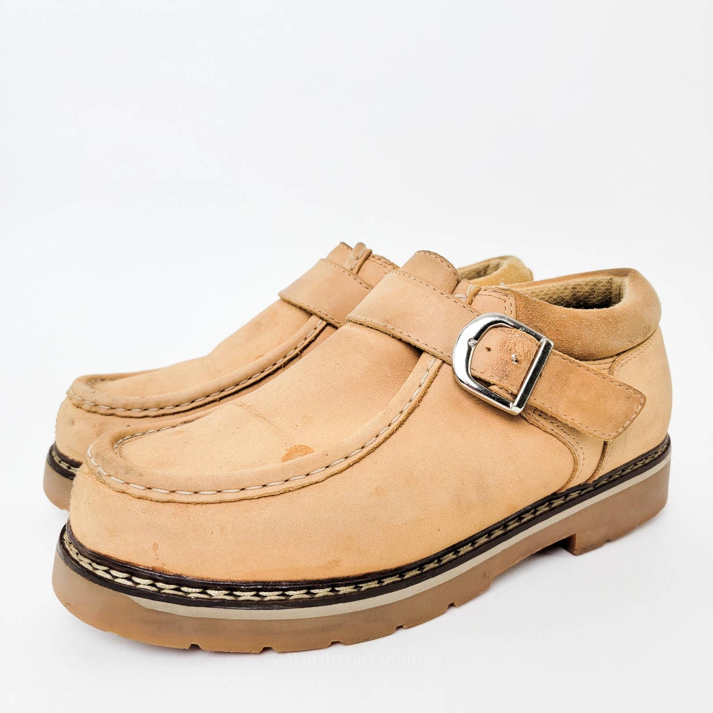 Vintage 90s LUGZ Moc Toe Ankle Wallabee Boots