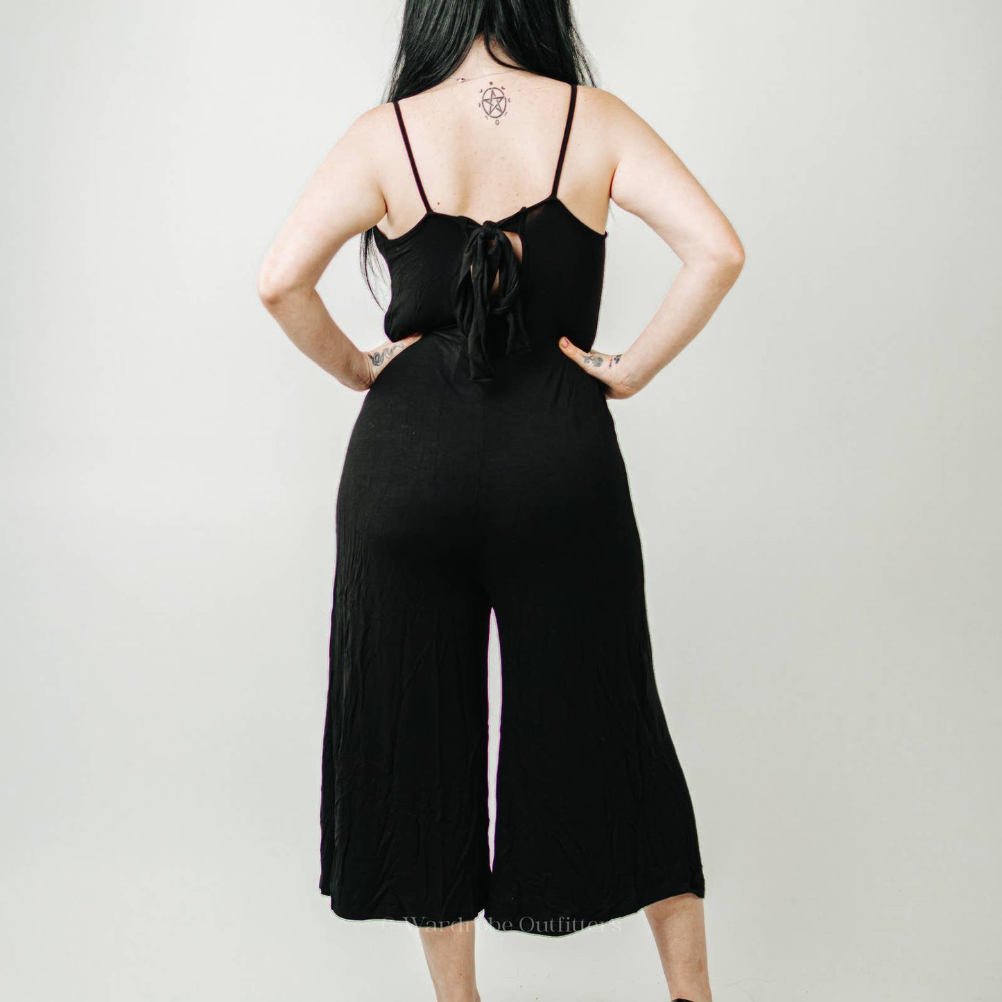 NWT 21 Saints Black Wide Leg Romper Jumpsuit - M