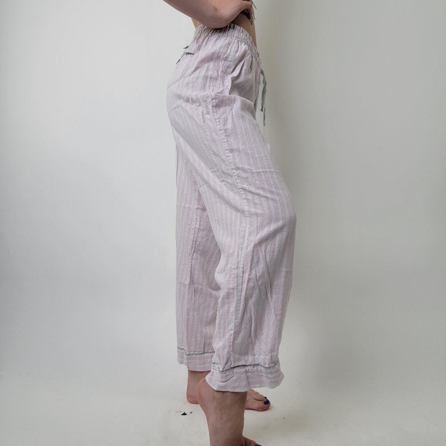 Victoria's Secret Blush Pink Striped Sleep Pants - M