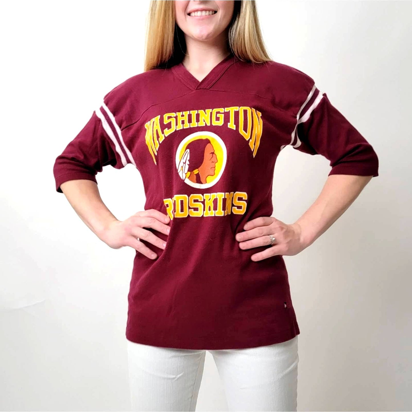 Classic Original Vintage 90s Washington Football Jersey Tee - NFL - Large