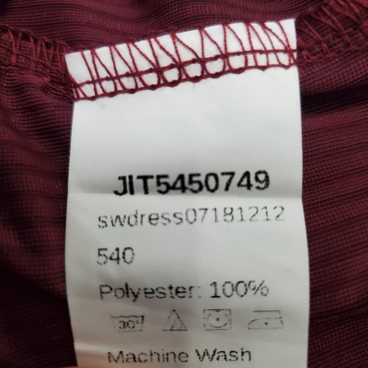 Maroon Red Halter Ribbed Body Con Mini Dress - S