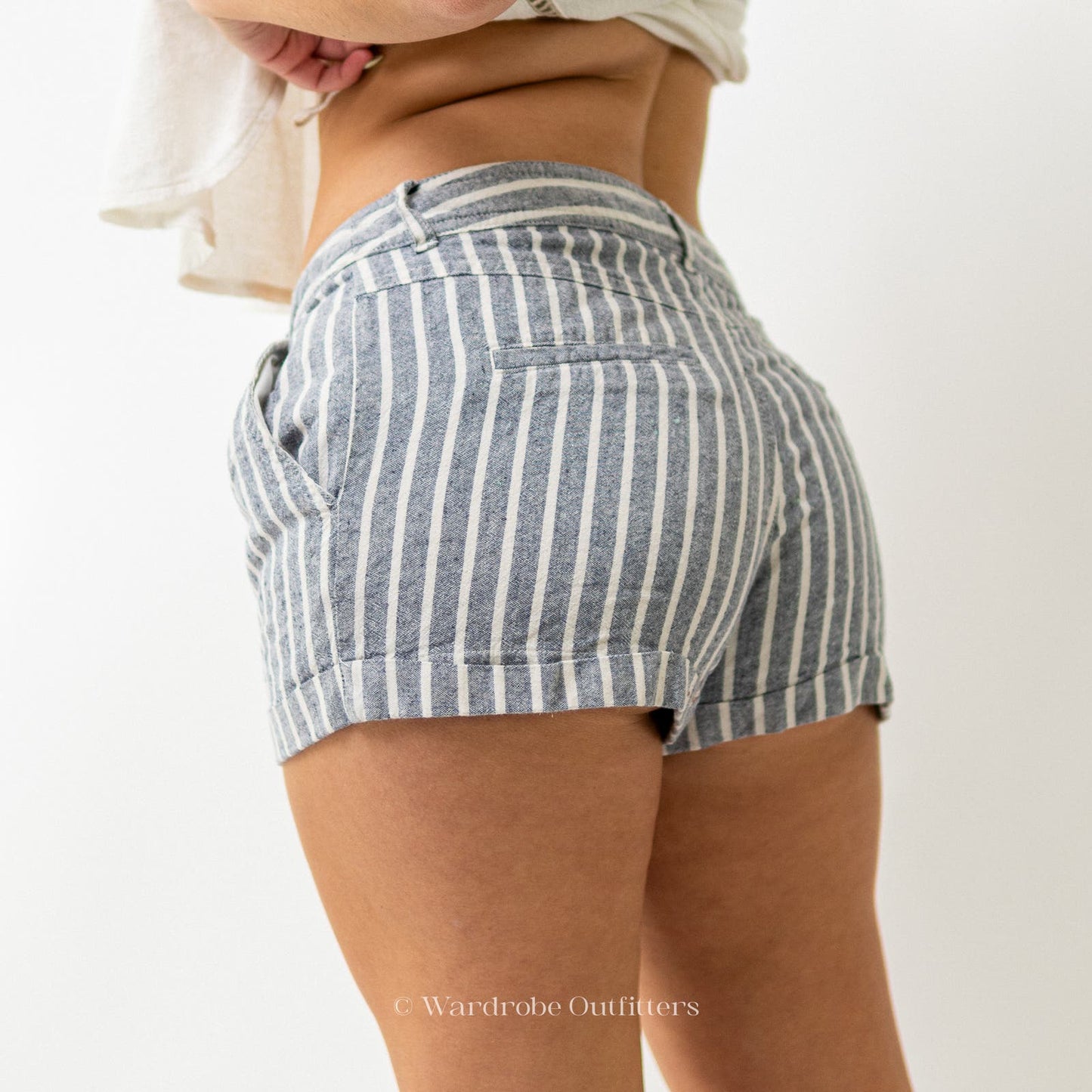 F21 Nautical Striped Shorts Short Shorts
