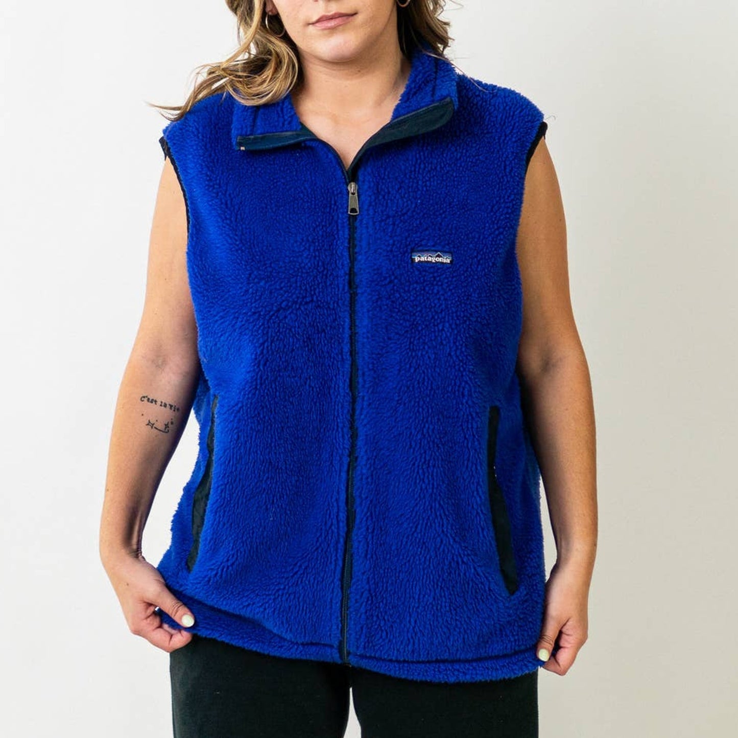 1996 Patagonia Retro-X Fleece Vest - Blueberry & Spruce