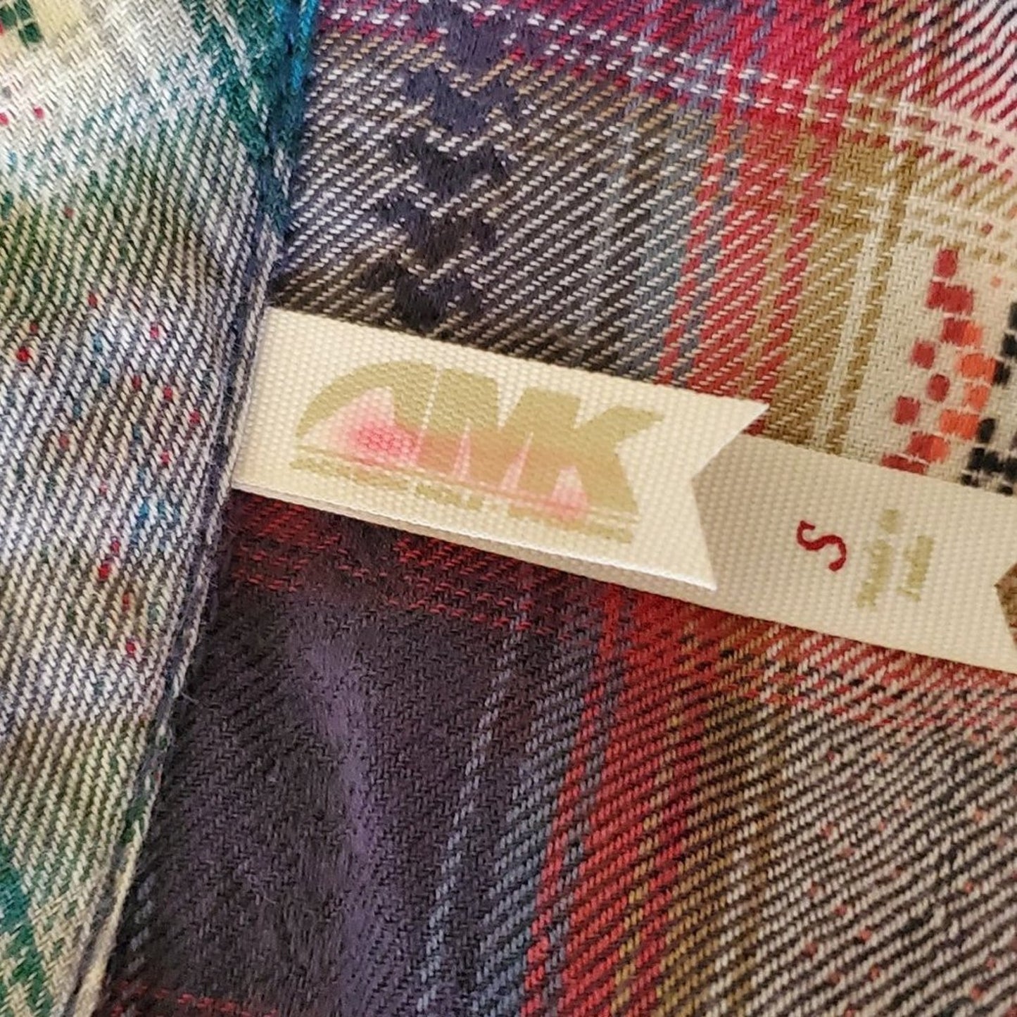 Deadstock Mountain Khaki Western Plaid Button Up Flannel - S