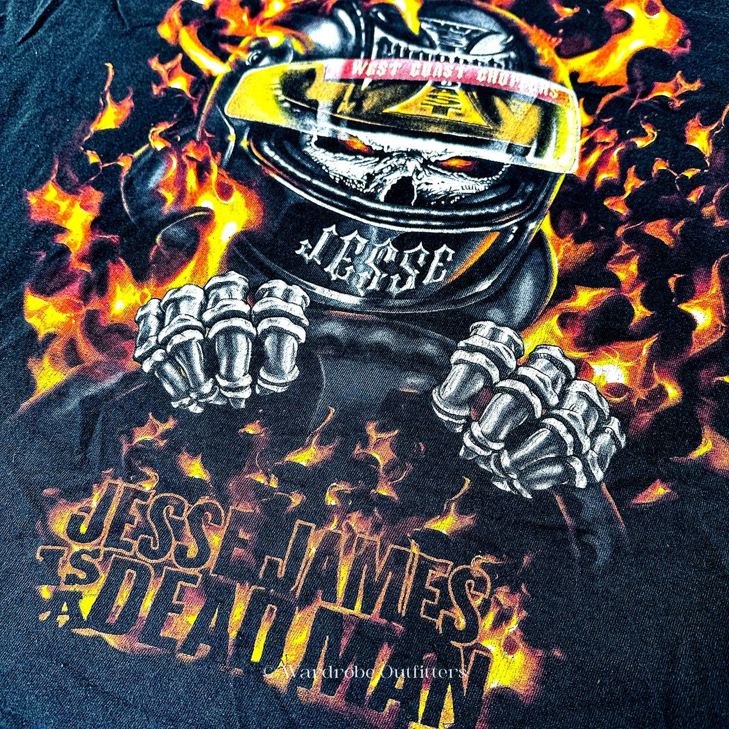 Vintage Y2K Jesse James is a Dead Man West Coast Choppers Biker Moto Racing T-Shirt