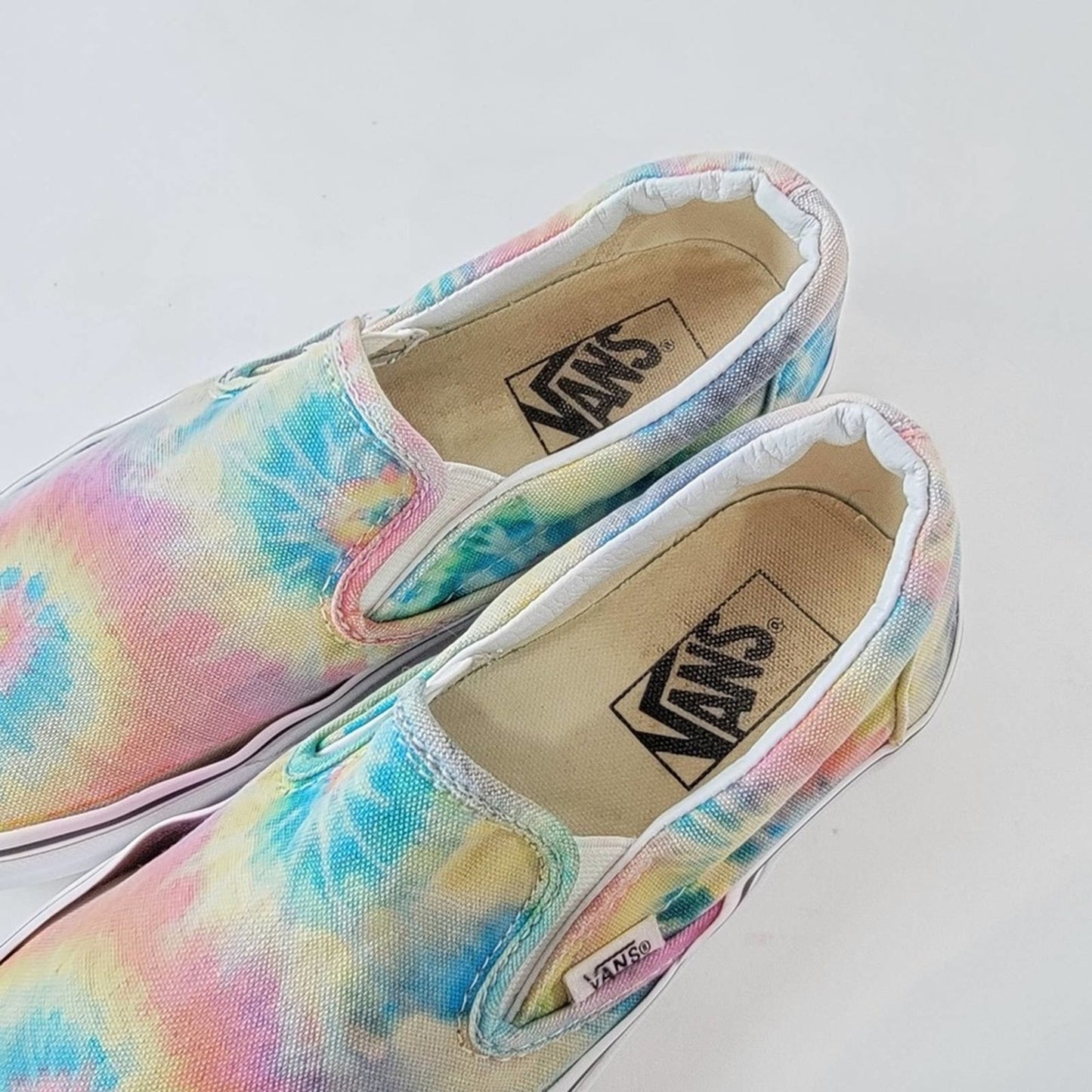 Vans Tie Dye Pastel Slip On Loafers - 7
