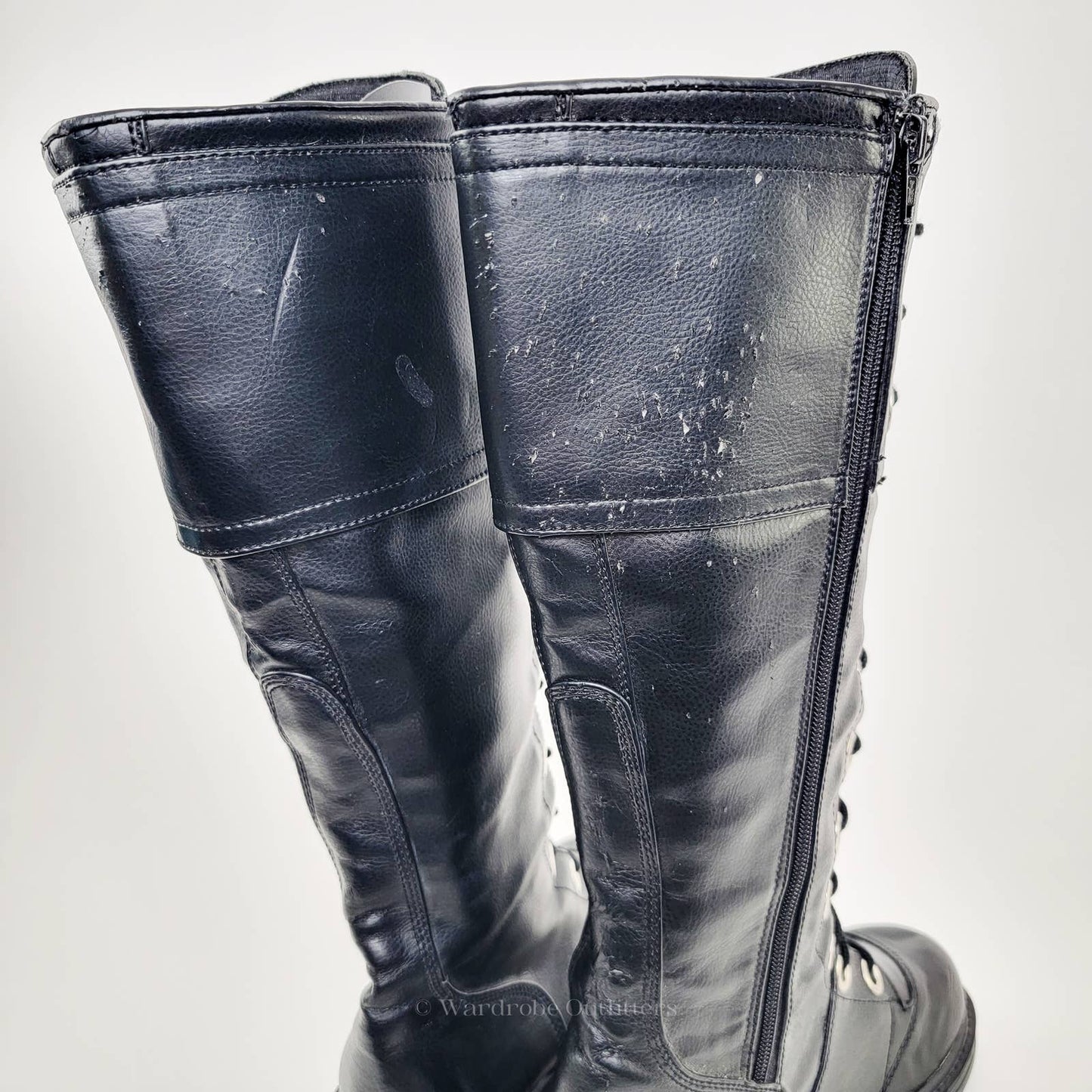 Vintage Y2K NANA Goth Grunge Combat Chunky Platform Boots - 7