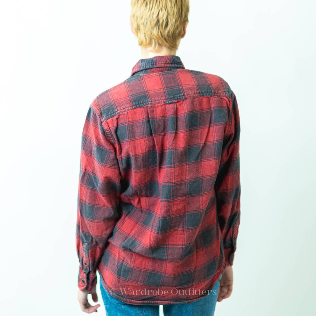 JACHS NY Buffalo Plaid Flannel Long Sleeve Button Sown Shirt - M