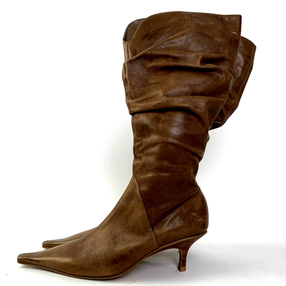NWOT Diba Point Toe Mid Calf Heel Boots - 7