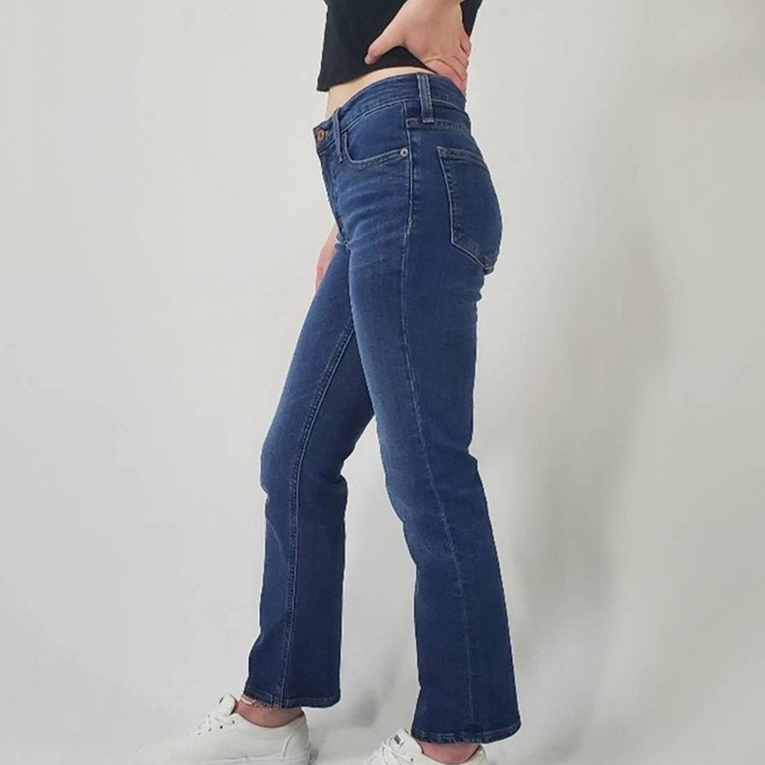 J. Crew High Rise Indigo Wash Skinny Jeans (24)