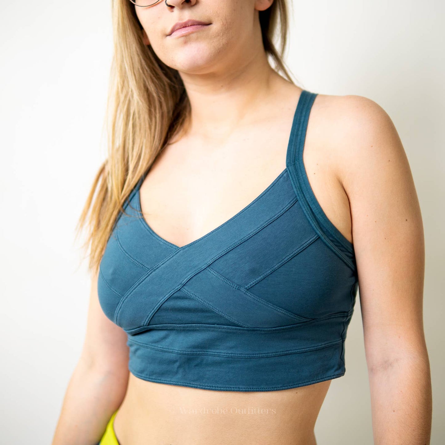 The Balance Collection Teal Aqua Blue Sports Bra - M