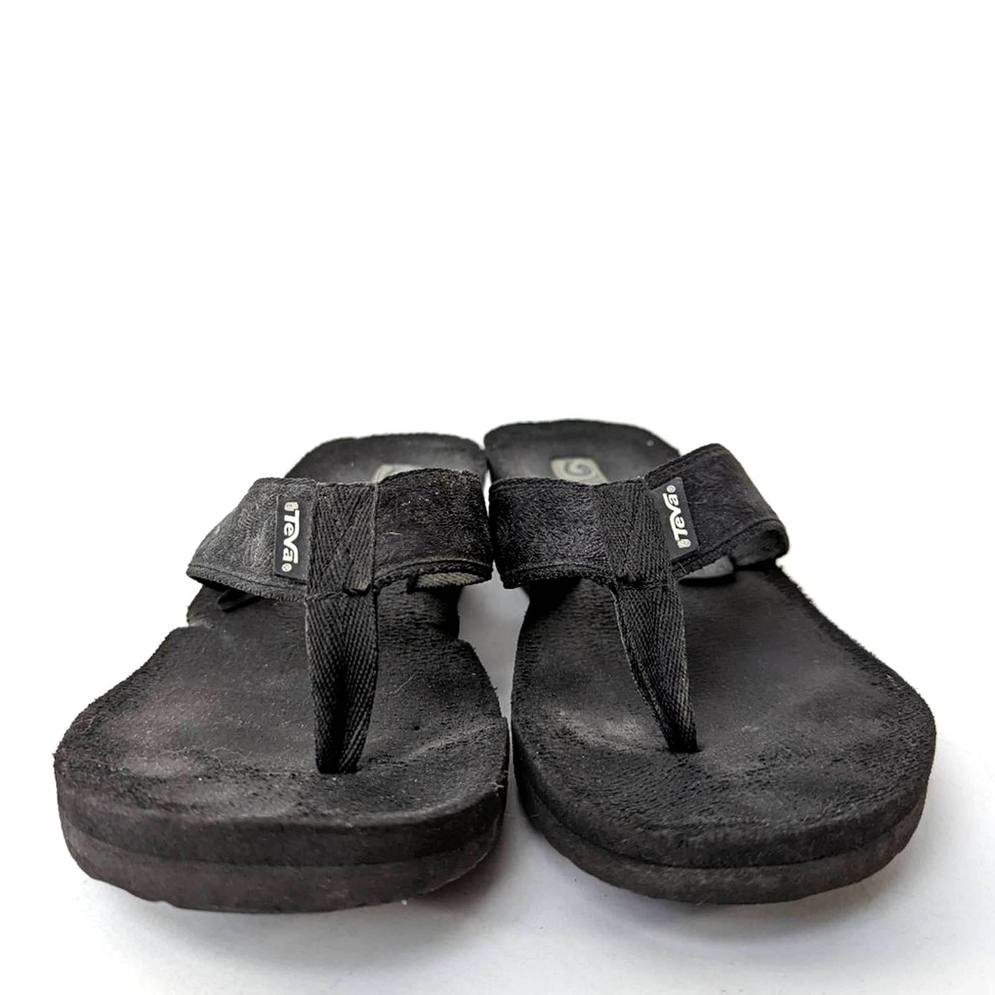 Teva Mush Black Wedge Flip Flop Sandals