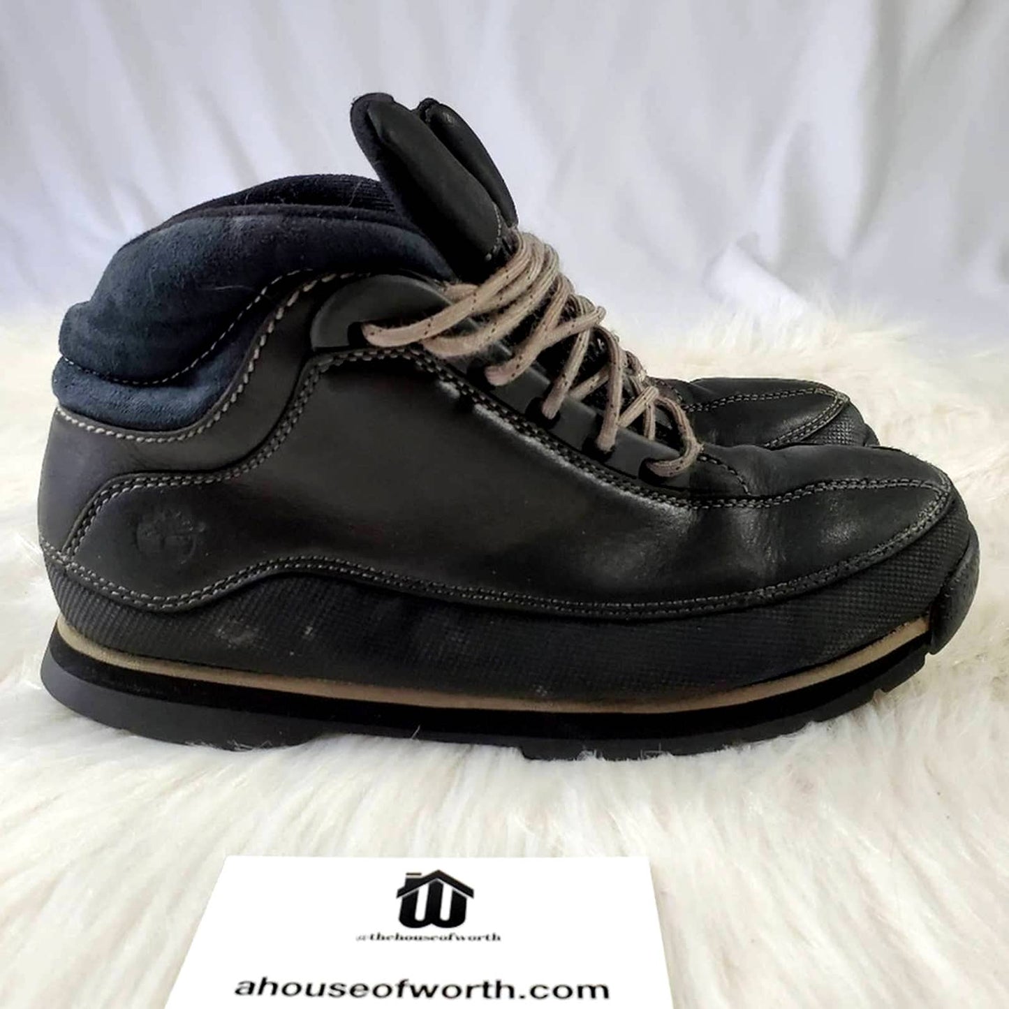 Timberland Chukka Ankle Boots Black Leather - 6M
