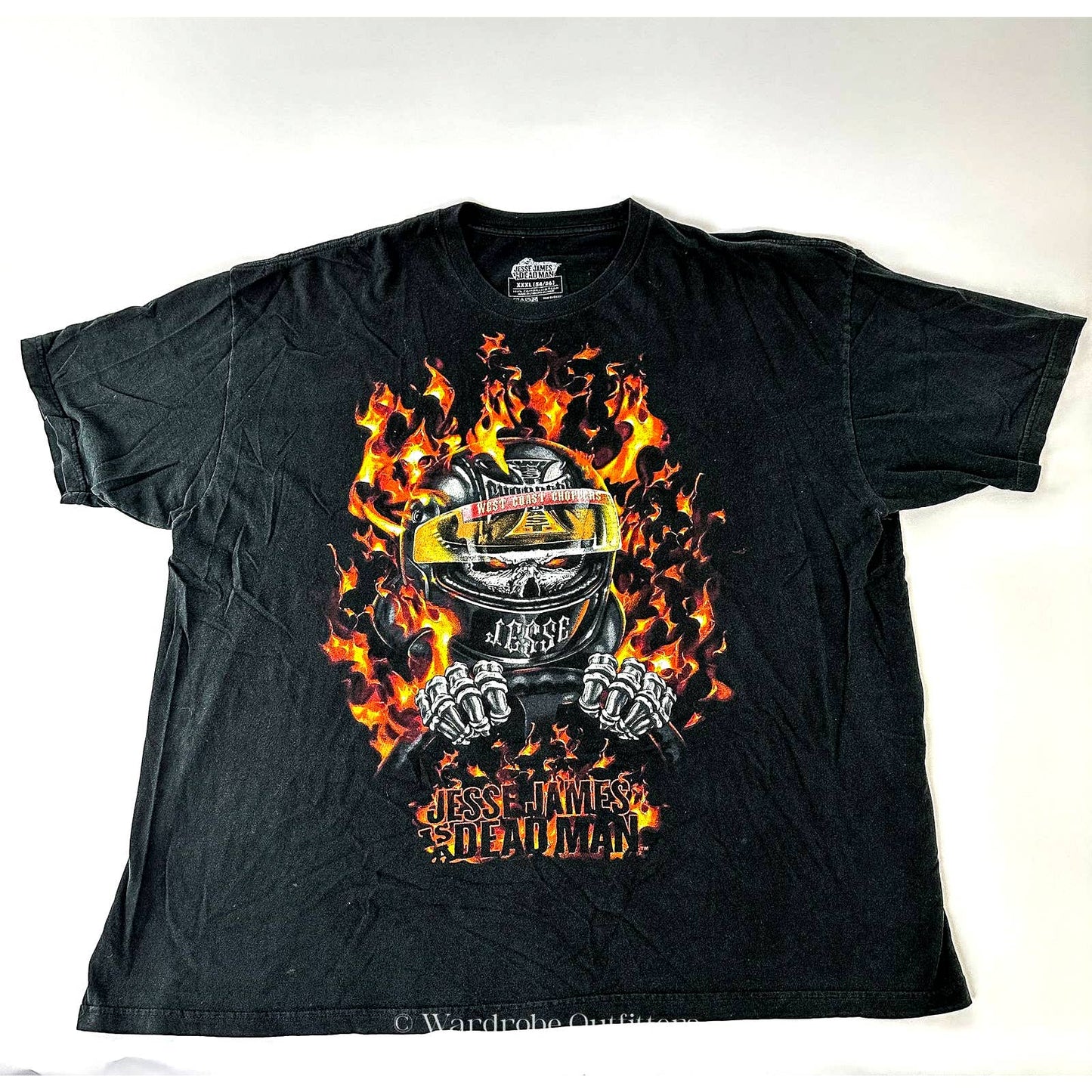 Vintage Y2K Jesse James is a Dead Man West Coast Choppers Biker Moto Racing T-Shirt
