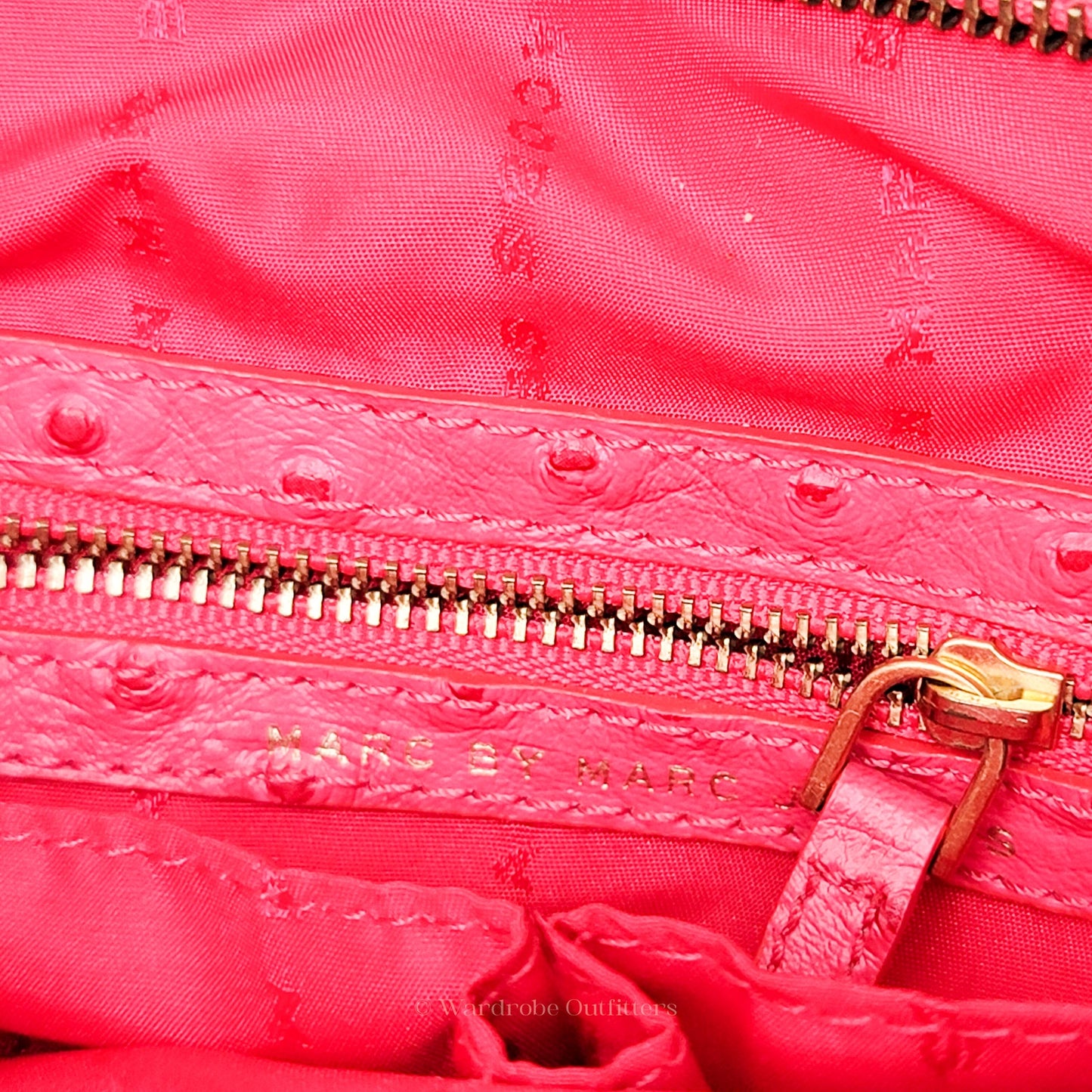 MARC JACOBS Ozzie Aurora Rock Lobster Ostrich Tote Should Bag