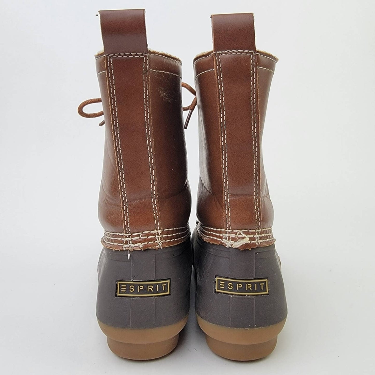 Esprit Marina Lace Up Duck Boots - 8.5