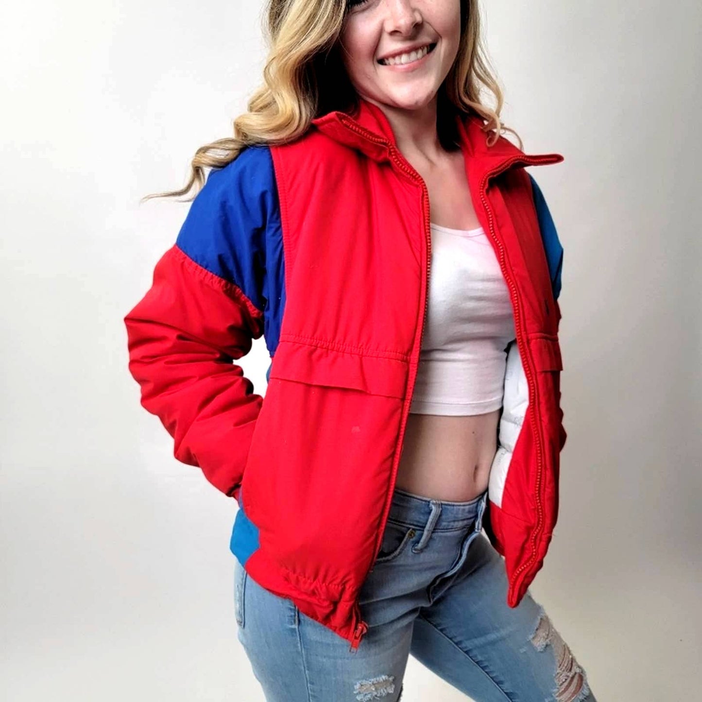 Vintage 90s Roffe Puffer Ski Jacket - M