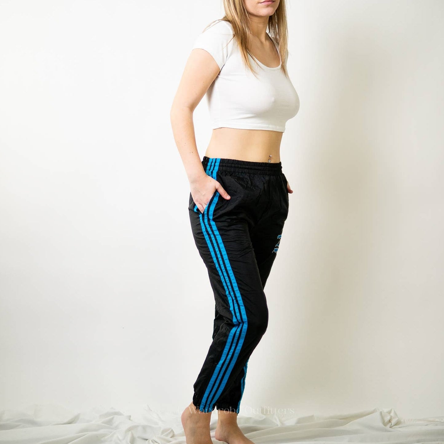 Y2K NFL Carolina Panthers Jersey Lined Joggers - M