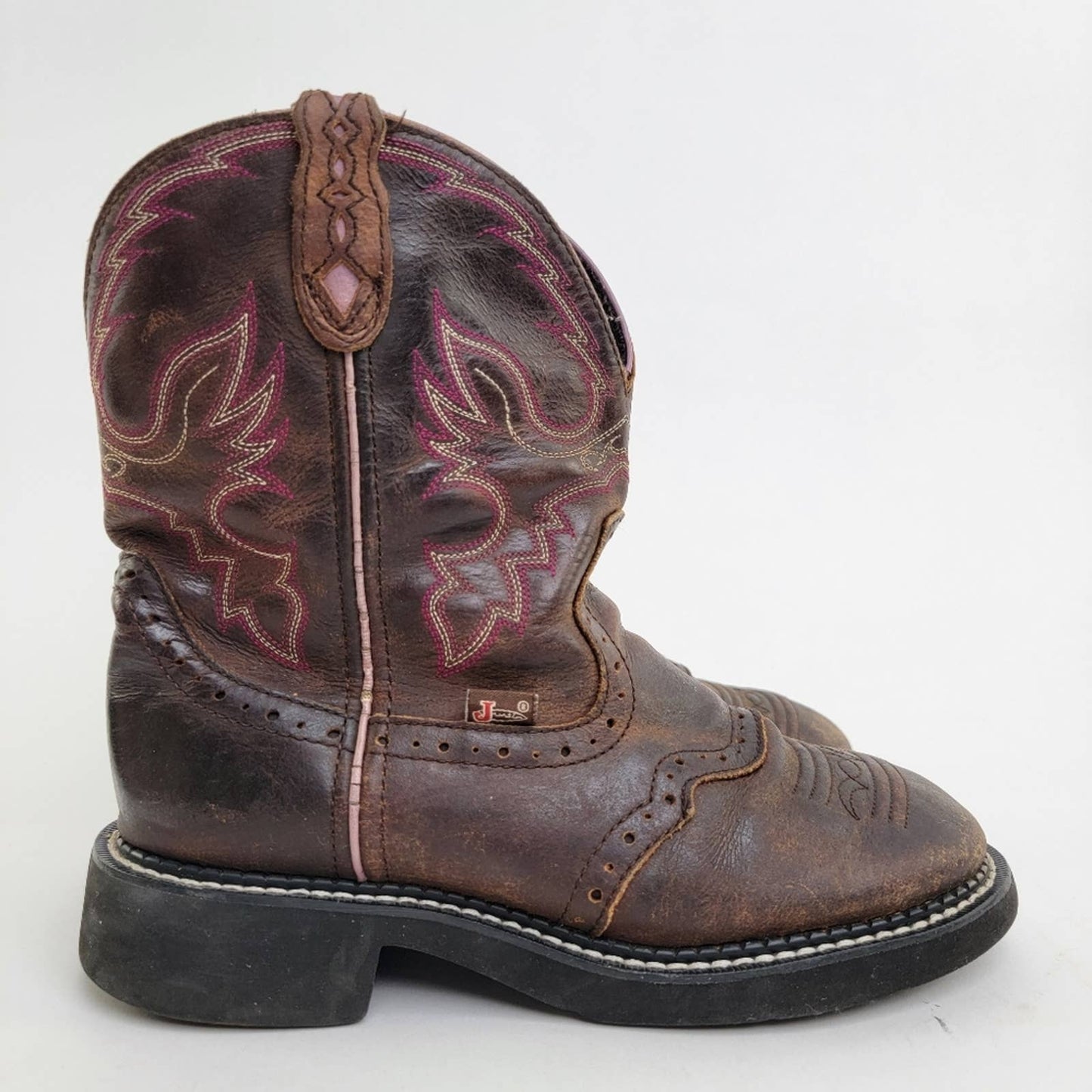 Justin Gypsy Gemma Aged Bark Western Cowboy Cowgirl Boots - 6.5